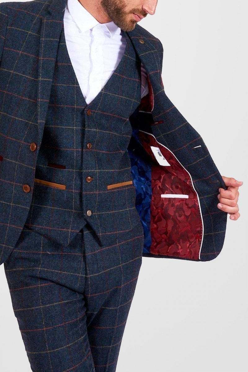 Eton Blue Three Piece Suit