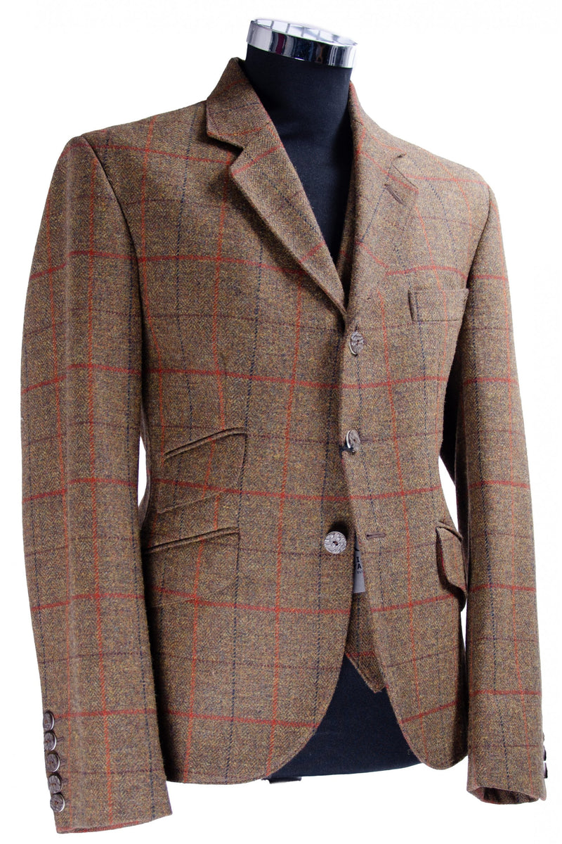 K2 Kilt Jacket & Vest Kirkton Brown Check Tweed