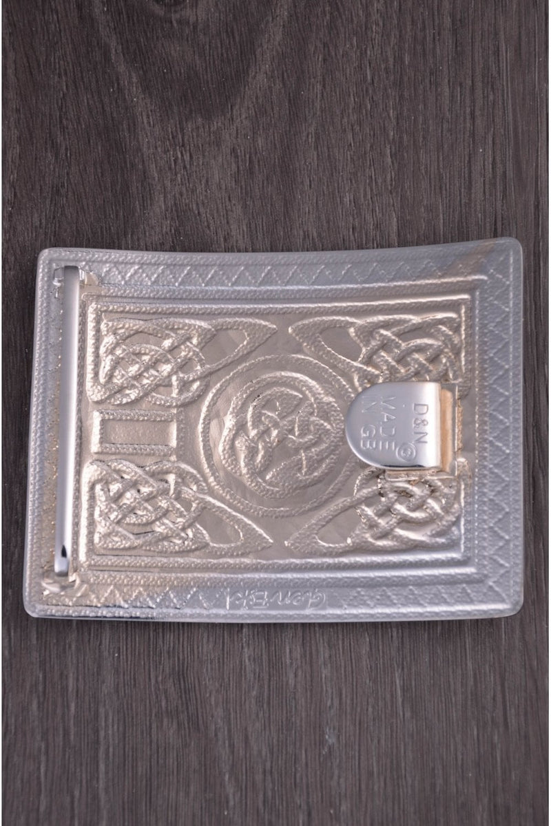 Belt Buckle Highland Swirl Chrome