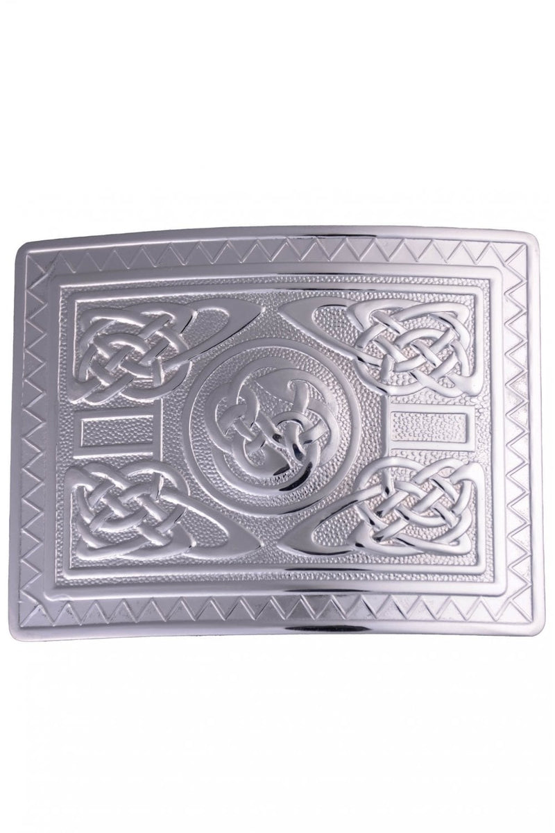 Belt Buckle Highland Swirl Chrome
