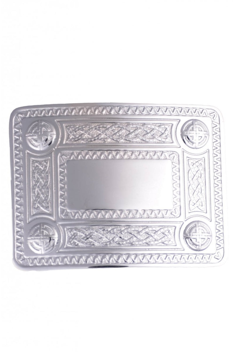 Belt Buckle Celtic Knot Chrome