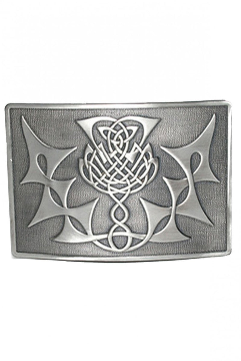 Belt Buckle Highland Thistle Antique