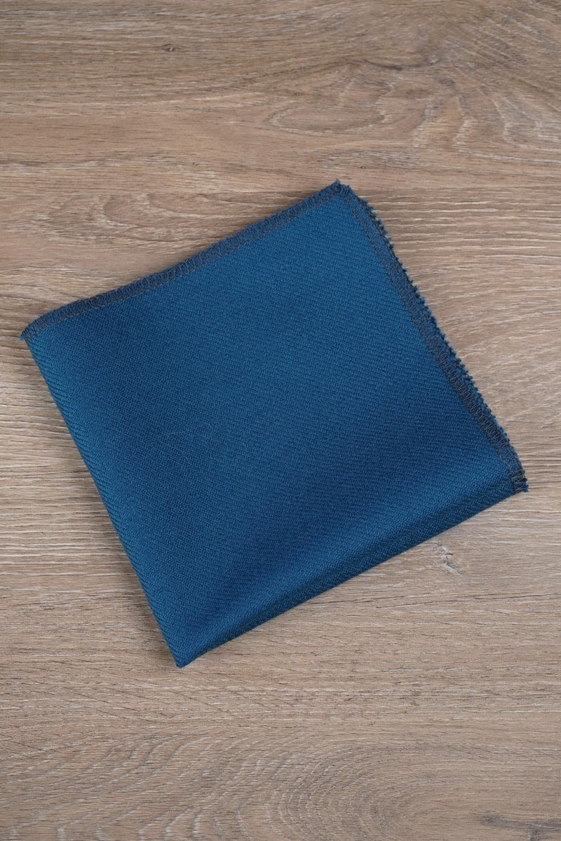 Pocket Square Blue Ancient