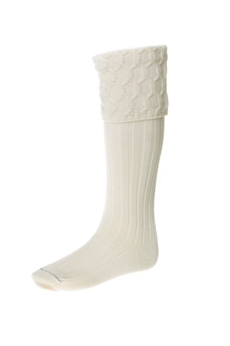 Lewis Cream Ecru Kilt Socks