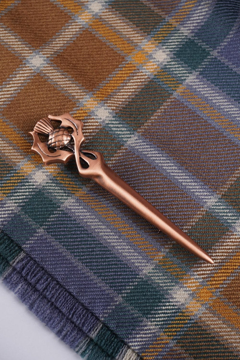 Kilt Pin Thistle Copper