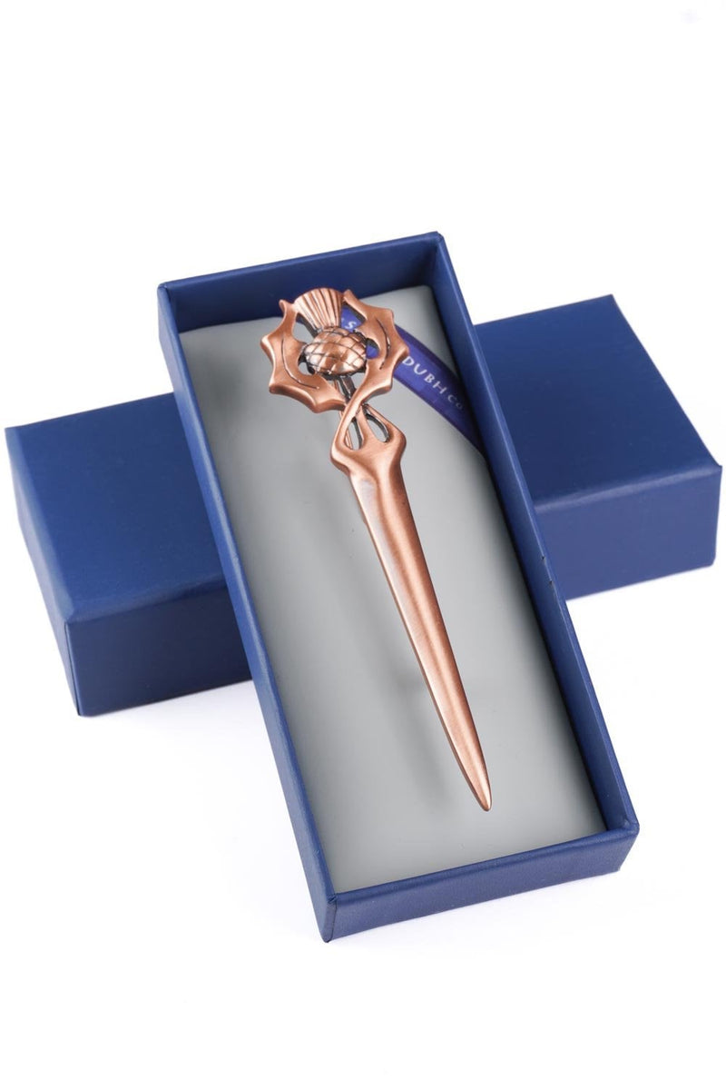 Kilt Pin Thistle Copper