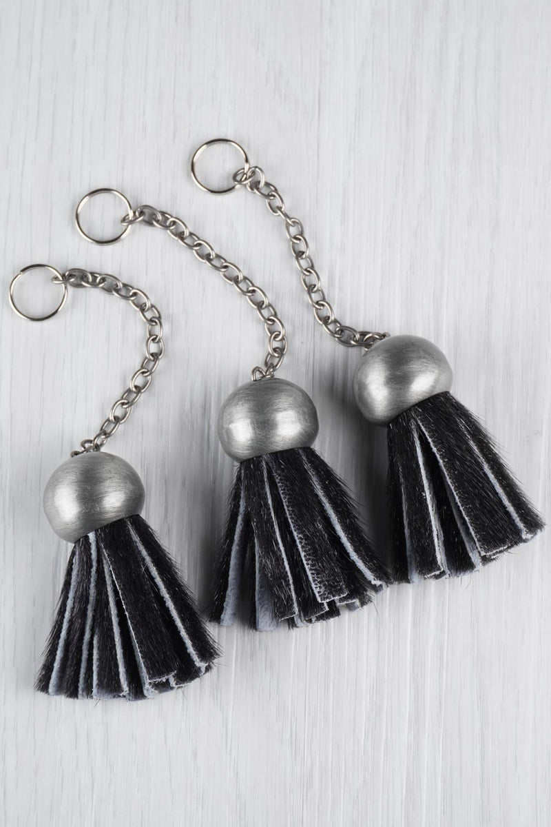 Sporran Tassels Replacements Charcoal Seal