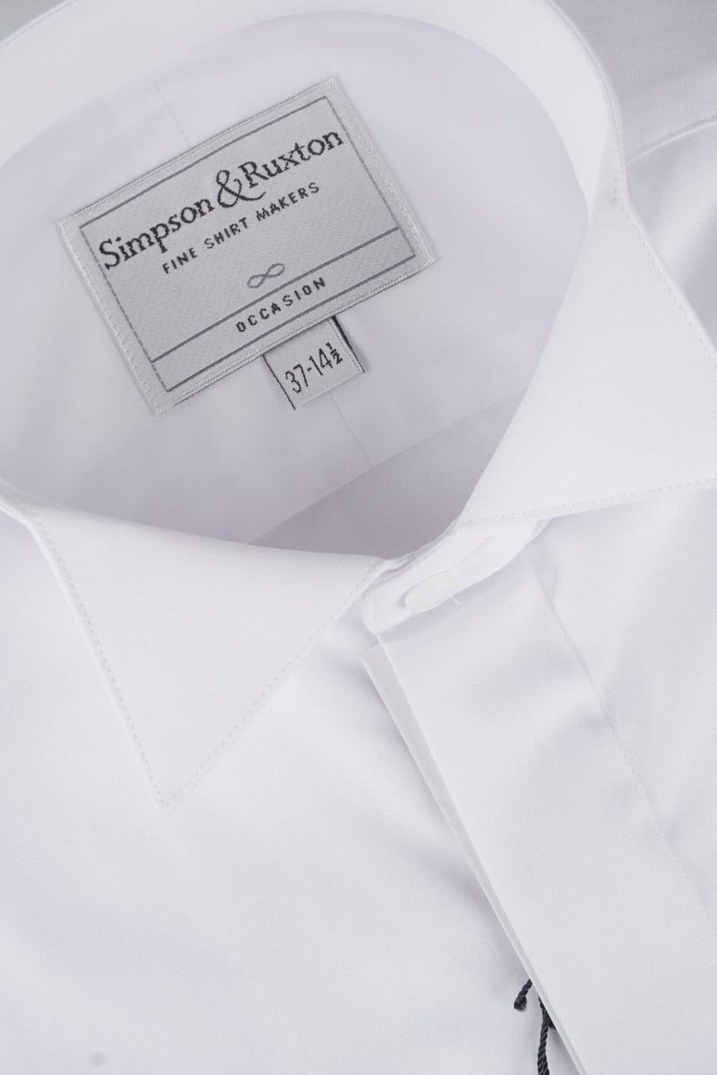 Shirt Wing Collar Plain White