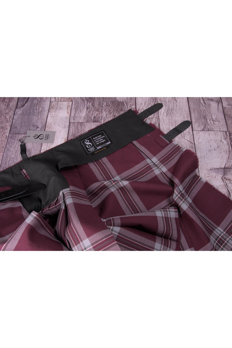 Tynecastle Park (Hearts FC) Tartan 8 Yard Kilt, Handmade