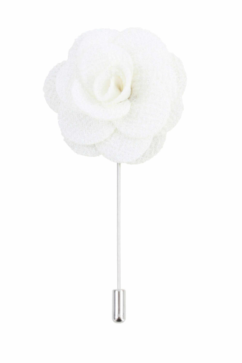 Ivory Flower Lapel Pin