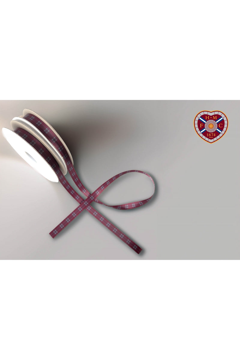 Hearts FC Tynecastle Park Licensed Satin Ribbon 15mm