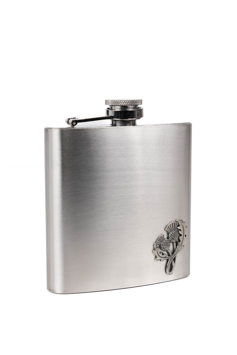 Hip Flask Scottish Thistle 6oz