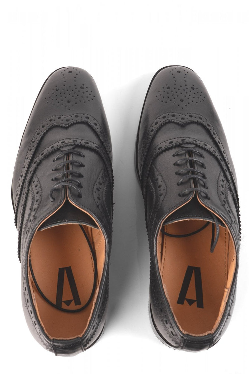 Dress Brogue Black Leather