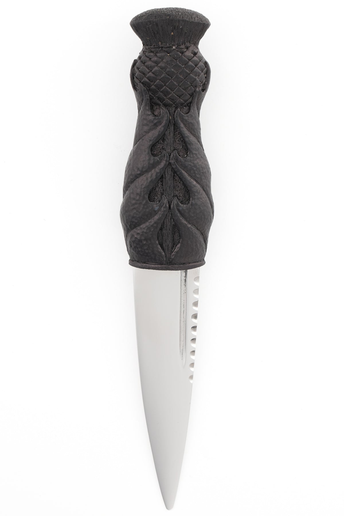 Black Thistle Daywear Sgian Dubh with Celtic Leather Sheath