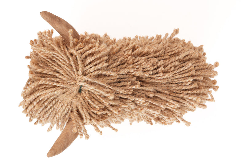 Morag Teeny Weeny Natural Jute Highland Cow Wooden Ornament