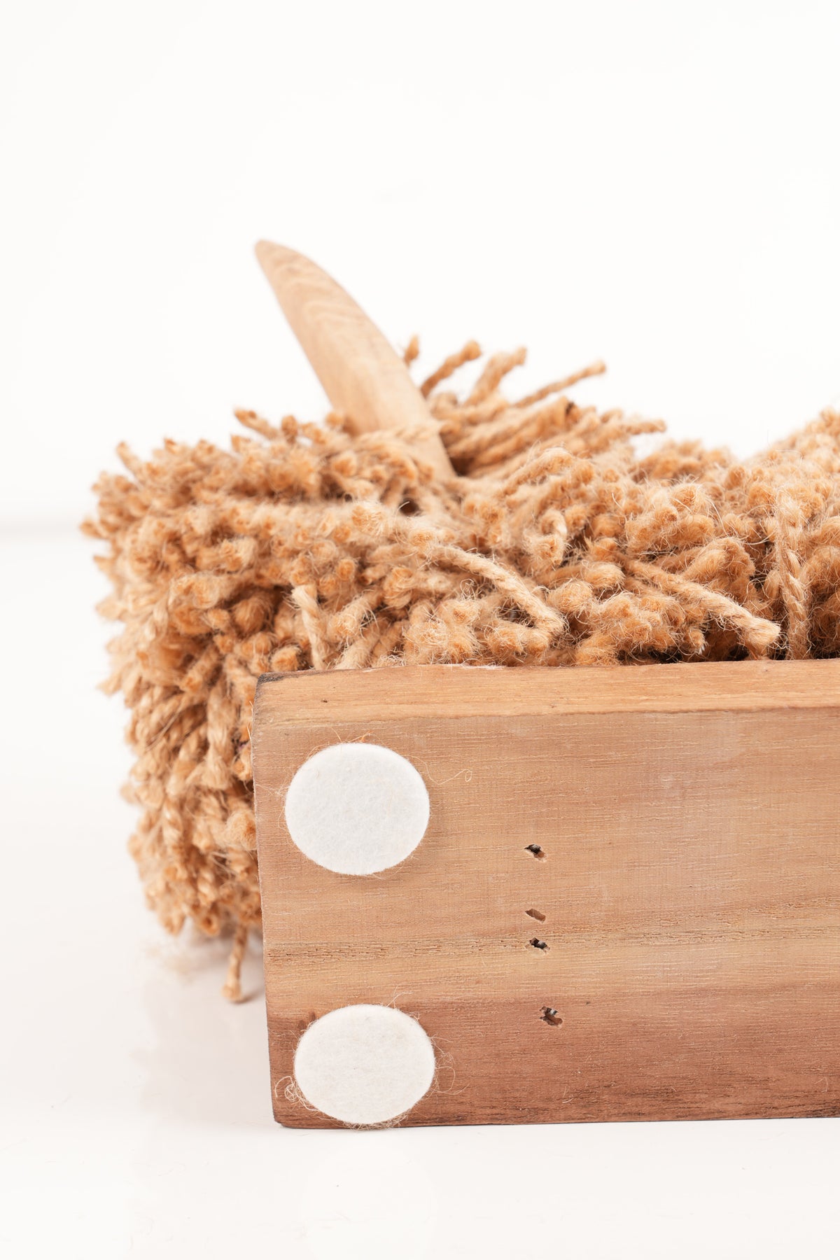 Morag Teeny Weeny Natural Jute Highland Cow Wooden Ornament