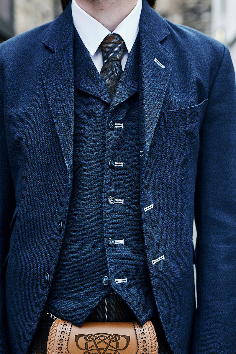 Ex Hire K2 Jacket & 5 Button Vest Navy