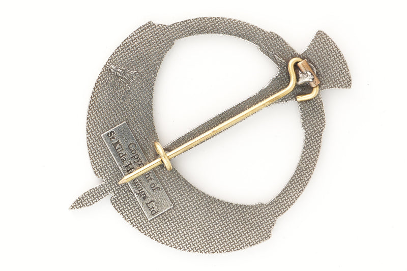 Thistle Penannular Plaid Brooch, Handmade in Scotland