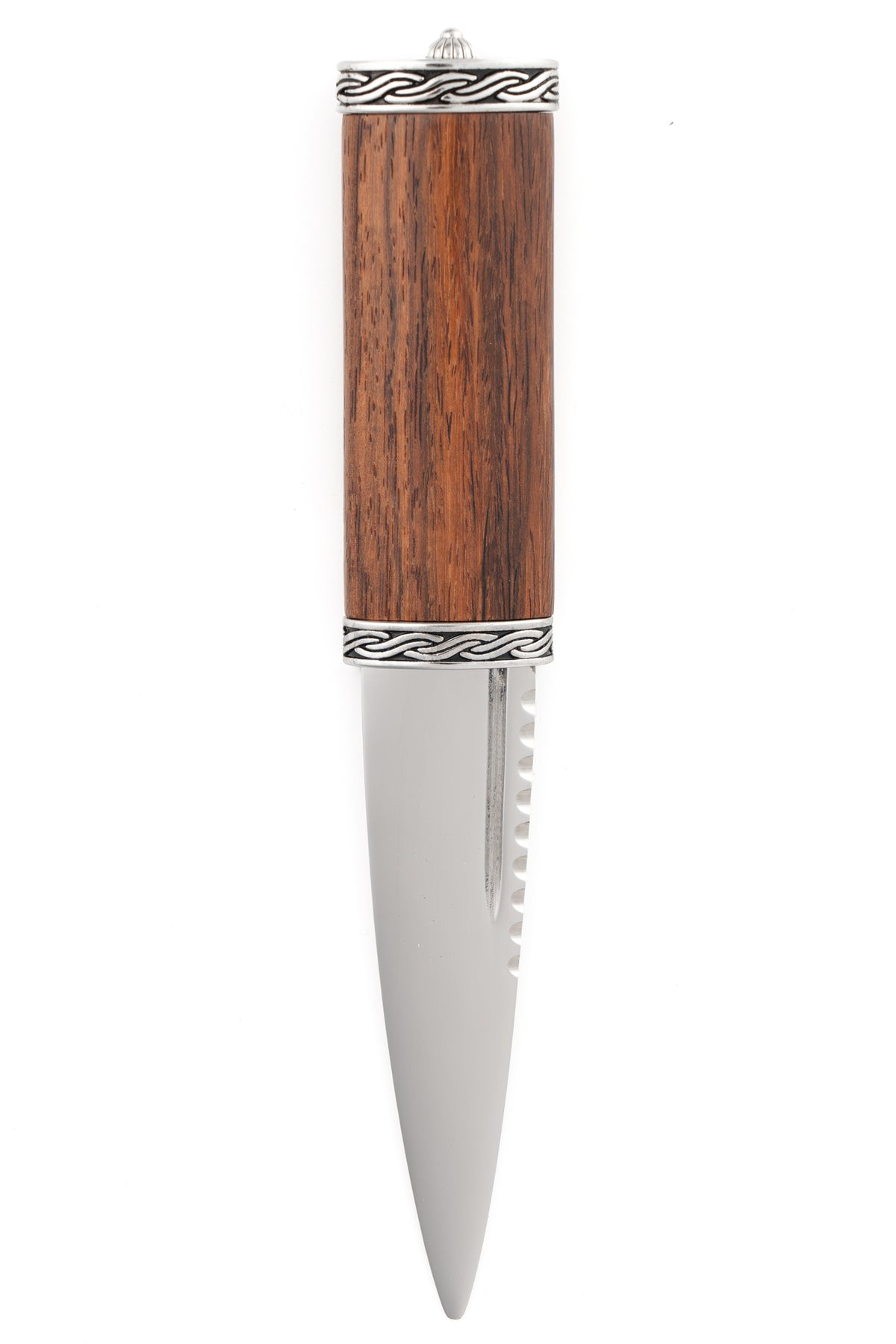 Torridon Rosewood Daywear Sgian Dubh with Celtic Pewter Mounts