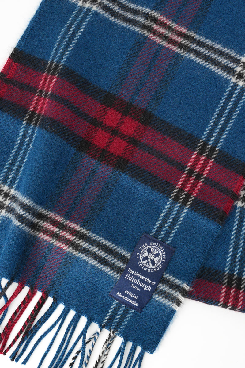 University of Edinburgh Tartan Lambswool Scarf