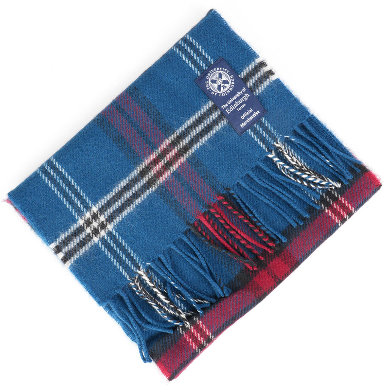 University of Edinburgh Tartan Lambswool Scarf