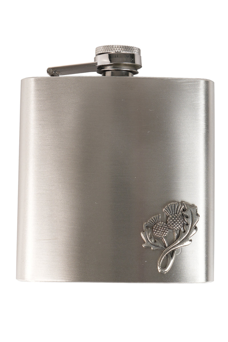 Hip Flask Scottish Thistle 6oz