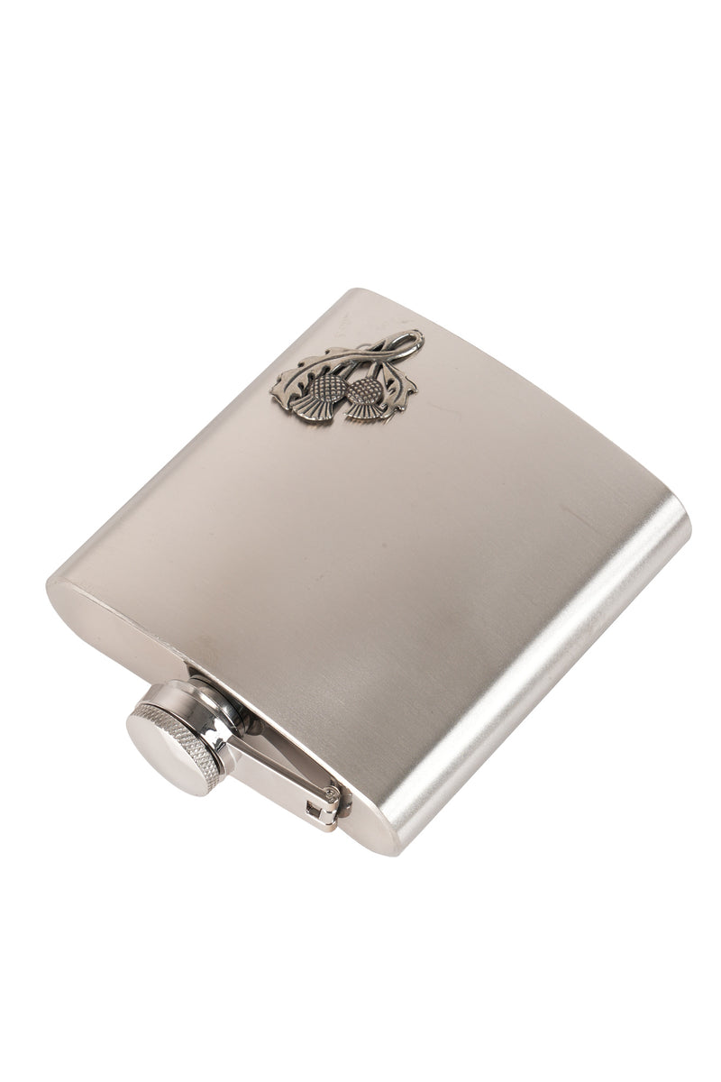Hip Flask Scottish Thistle 6oz
