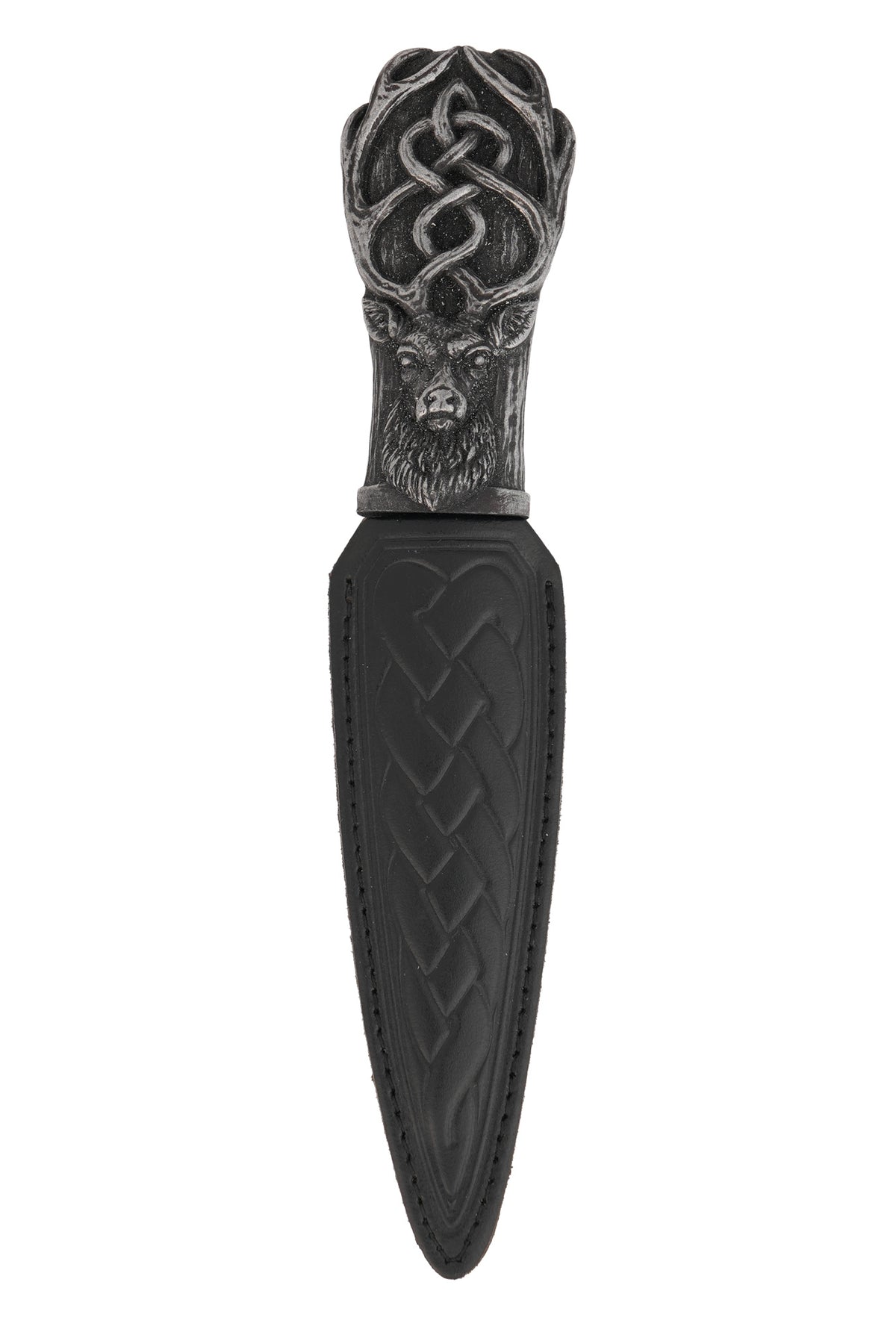 Highland Stag Daywear Sgian Dubh with Silver Resin Handle